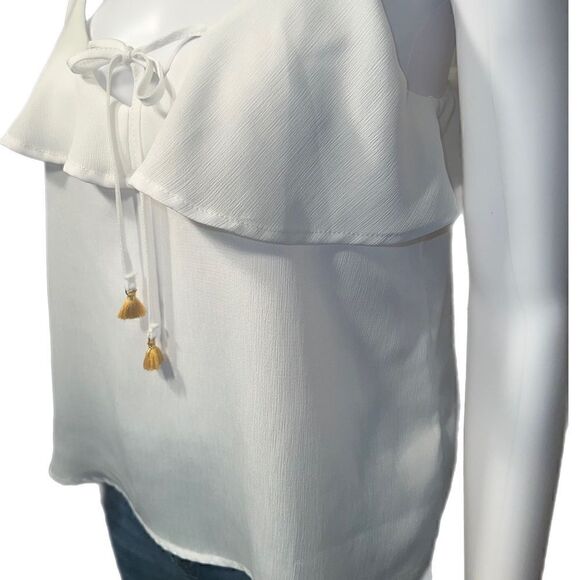 Chiffon  Tassel  Top NWOT - Picture 5 of 8